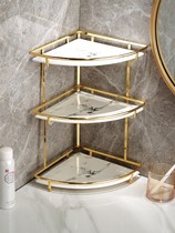 Bathroom toilet kitchen corner toilet cosmetics desktop wash hand wash table corner triangle storage rack