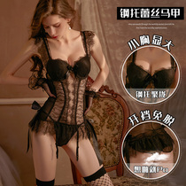 Love but underwear sexy sex sexual suggestion bellyband Queen uniform female pure desire for blood drops