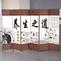 Health simple screen folding partition mobile living room Chinese bedroom tea room hotel restaurant modern simple folding screen