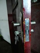 Room Door Lock Handle Lock Indoor Door Lock Suit Bedroom Steel Wood Door Lock Solid Wood Door Lock Three Sets