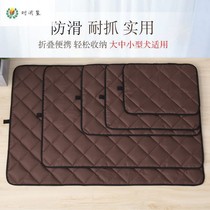Dog mat four seasons universal bite-resistant pet sleeping mat waterproof Oxford cloth anti-urine large dog golden retriever dog kennel autumn and winter