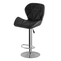 Bar Desk Chair Lift Chair High Footstool Modern Minimalist Home Lift Seat Front Desk Finish Silver Swivel Chair