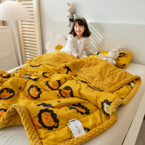Winter Thickened Bean Bean Blanket Grown-up Spring Autumn Baby Blanket Children Baby Four Seasons Available Plus Suede Soy Quilt