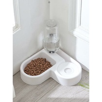 Cat Bowl Dog Bowl Kitty Dog Cat Basin Dog Cat Dog Basin Food Basin Bowl Double Bowl Automatic Drinking and Anti-Pet Supplies