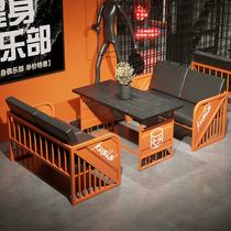 Street Dance Room Couch Rest Area Reception Fitness Room Rest Area Table And Chairs Industrial Wind Container Iron Art Cassette Creative