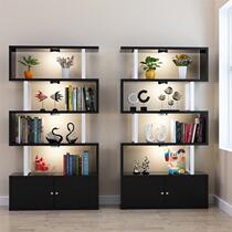 Simple Bookcase Shelves Shelve Shelve Subway Art Minimalist Modern Creativity Plaid Free Combined Living Room Partition Cabinet