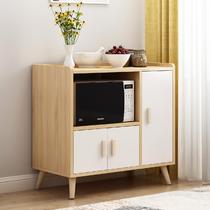 Minimalist modern dining side cabinet close by wall Home Kitchen Cabinet Lockers Economy Type Bowls Cabinet Microwave Oven Cabinet Tea Water Cabinet