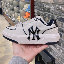 South Korea M L B 22 new board shoes womens thick bottom comfort casual shoes low help heightening mens white shoes