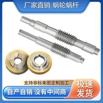 Professional worm gear processing custom-made high-quality worm multi-head worm high-speed worm gear customization