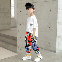Boy suit 2022 Summer new CUHK Scout Masculinity Boy Thin short sleeves Child summer clothes Two sets