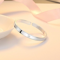 New year gift s925 sterling silver bracelet solid adjustable size with certificate gift box for girlfriend wife and best friend