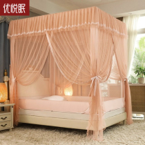 New Double Bed Curtain Mosquito Net One-piece Home Sitting Bed Princess Wind 2 m Encrypted Landing Shading 1 8