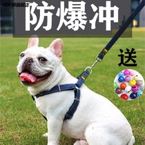 Pet Chest Back Traction Rope Puppy Dog Pull Out For Walking Dog Rope Chain Sub Small And Medium Dog Gold Wool Teddy Cat Supplies