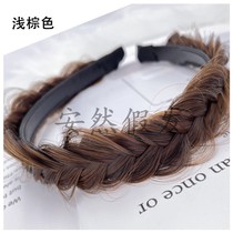 Fishbone braid wig twist braid hair band with teeth non-slip net red headdress pressed hair band headband headband hair ornament female headdress