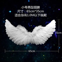 Emulation Angel Demons Wings Christmas Cos Children Toys Back Accessories Women Props Adults Black Feathers