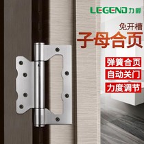 Yangyuan automatic door closing hinge stainless steel invisible door spring behind closed door bedroom wood door background wall dark door rebound