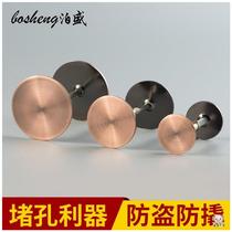 Fingerprint lock security door plug hole Divine Instrumental Complement the door hole Geiger cat eye shielded iron door Decorative Wooden Door