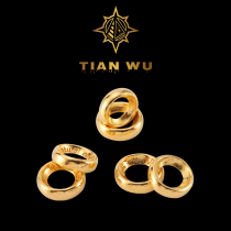 Celestial Artisan Hearts Vegetarian Gold Ring Nuclear Tip DIY Venetian Play Accessories Gold Accessories