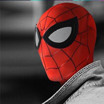 Black Spider-Man headgear usual Heart headgear Superman Spider-Man headgear Eyes Movable Live Web Red Prop