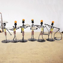 New Metal Creative Crafts Iron Man Styling Creativity Candleholder Bar Restaurant Romantic candlelight dinner pendulum