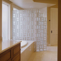 Wall partition living room hanging piece brick glass brick background wall frosted office brick bathroom European standard crystal fine grinding