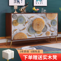 Minimalist modern Chinese light and luxurious door hall decorated with dining side cabinet Entrance Door Locker home Entrance Door Storage Wine Cabinet
