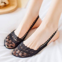 High Heel Shoes Socks Female Short Socks Lace Harness Ship Socks Summer Thin stock Invisible non-slip front sole Sox womens cotton socks