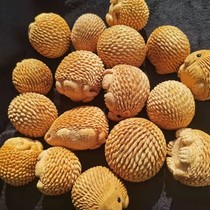 Huiya Fasting Pure Handmade Bamboo Root Carved Hedgehog Handball and Play Handlebar piece pendant