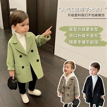 Boys windjersey Inlenwind 2022 new childrens spring and autumn and the great coat of clothes in the Korean version to be handsome and thick and heavy