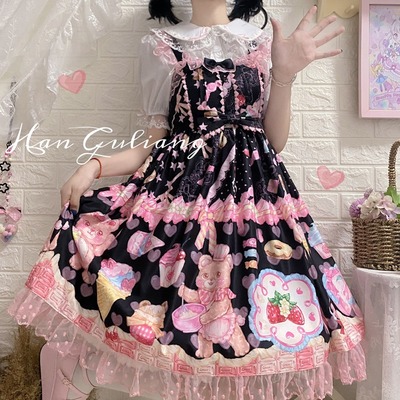 taobao agent Genuine design Japanese cute summer dress, Lolita style, Lolita Jsk