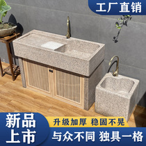 Marble Laundry Pool Whole Stone Integrated Outdoor Sink Balcony Granite Handwashing Bench Basin Courtyard Stone Pool