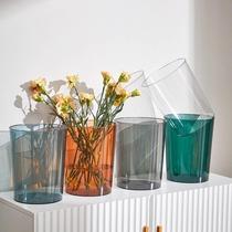 Transparent Acrylic Plastic Wake-up Bucket Floor Deep Water Bubble Flowers Bottle Home Big Round Flower Shop Supplies Law Style
