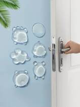 Transparent silicone door handle anti-collision stealth furniture protects household buffer wall pad door block block block block block block block block block block block block block block block