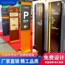 Large-scale spiritual fortress guide sign custom shopping mall real estate scenic parking lot outdoor vertical guide sign