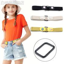 Childrens lazy belt women dont need to untie jeans belt invisible seamless student elastic elastic belt ladies belt