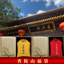 Putuo Mountain Peace Talisman Talisman Bag Guarding Baby Prayer Temple Good Health Carry Peace Talisman Blessing Bag