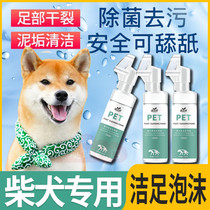 Chai Dog Special Foot Care Dog Free Wash-Free Clean Foot Foam Deodorant Wash Foot Liquid Pet Supplies Palate Cream