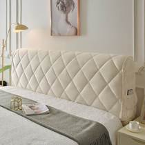 Bed Back Headboard Hood Cloth Art Princess Wind Thickened Collision Avoidance Korean version One-meter-eight headboard hood full-covered hood customizable