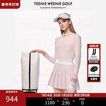 TeenieWeenieGolf Cubs Golf Womens Thin Knitted Long-sleeved T-Shirt Stretch Slim Autumn and Winter