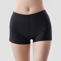 Swimming Underwear Ladies Conservative Boxer Anti-Blood Long Section Pants Bottom Large Size Black Swimming Safety Shorts