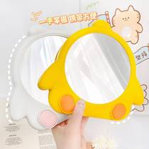 Mirror chicken cosmetic mirror desktop HD dresser with mirror red in wind lens