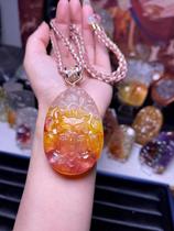 Sansheng III (jewelry) custom pendant nine-tailed fox natural crystal original design couple ethnic style live broadcast