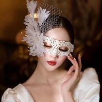 Black Personality Mask Half Face Birthday Banquet Party Feather Sexy Goddess Masquerade Photo Props