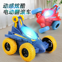 Douyin the same rolling stunt car charging moving dumper childrens toy car boy 2021 new car