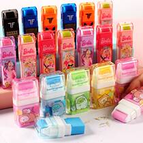 Primary School Kids Cute Cartoon Erasers Corner Small Buddy Series Children Rubber Creative Roller Erasers Erasers