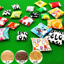 Sandbags children throw sandbags kindergarten color boys and girls throw small sandbags hand-made flat sandbags hand catch small toys