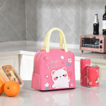 Insulation bag hand-carried bento bag handbag female mommy bag lunch box bag student with thickened rice bag