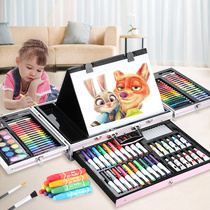 New Years Gift New Three-layer Aluminum Box Drawing Toolset Painting Fine Arts Learning Supplies for Boys and Girls Birthday