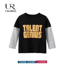 Brand discount store dedicated cabinet Clearance Fall and Fall Fall Children T-shirt for small boys two round-collar coat