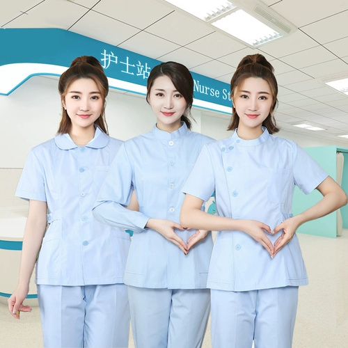 Кукла, униформа медсестры, комплект, летняя одежда, униформа врача для работы, летний лонгслив, кукольный воротник, короткий рукав